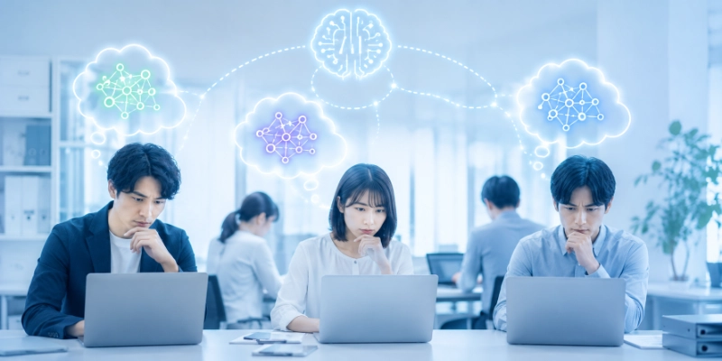 AI活用が個人依存でバラバラ