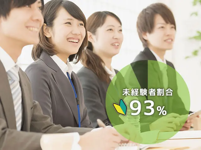 新入社員研修年間2,500人以上！未経験者を即戦力に育成