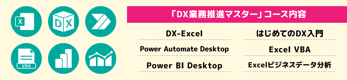 「DX業務推進マスター」コース内容