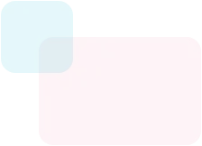 Overlapping blue and pink rounded rectangles on a black background.