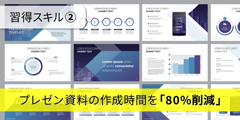 プレゼン資料の作成時間を「80%削減」