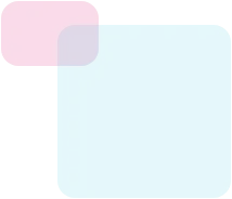 A pink circle overlapping a blue square with rounded corners.